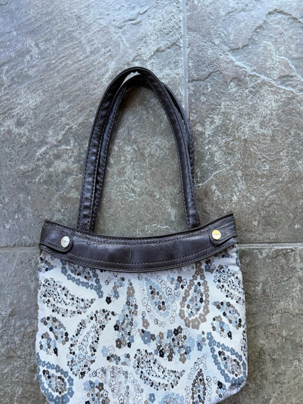 Thirty-One Skirt Purse Brown Hobo Bag & Paisley Interchangeable Cover Set